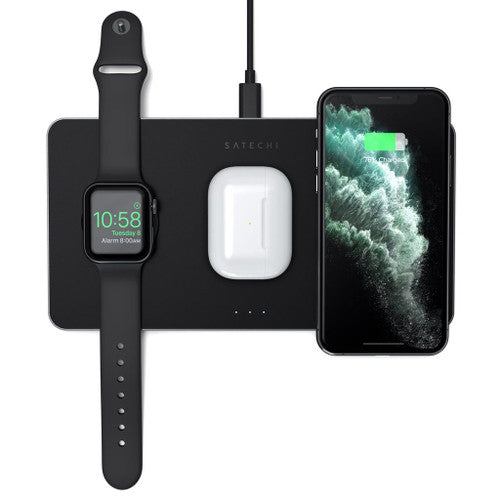 Satechi Trio Wireless Charging Pad Space Grey Satechi Trio Wireless Charging Pad Space Grey